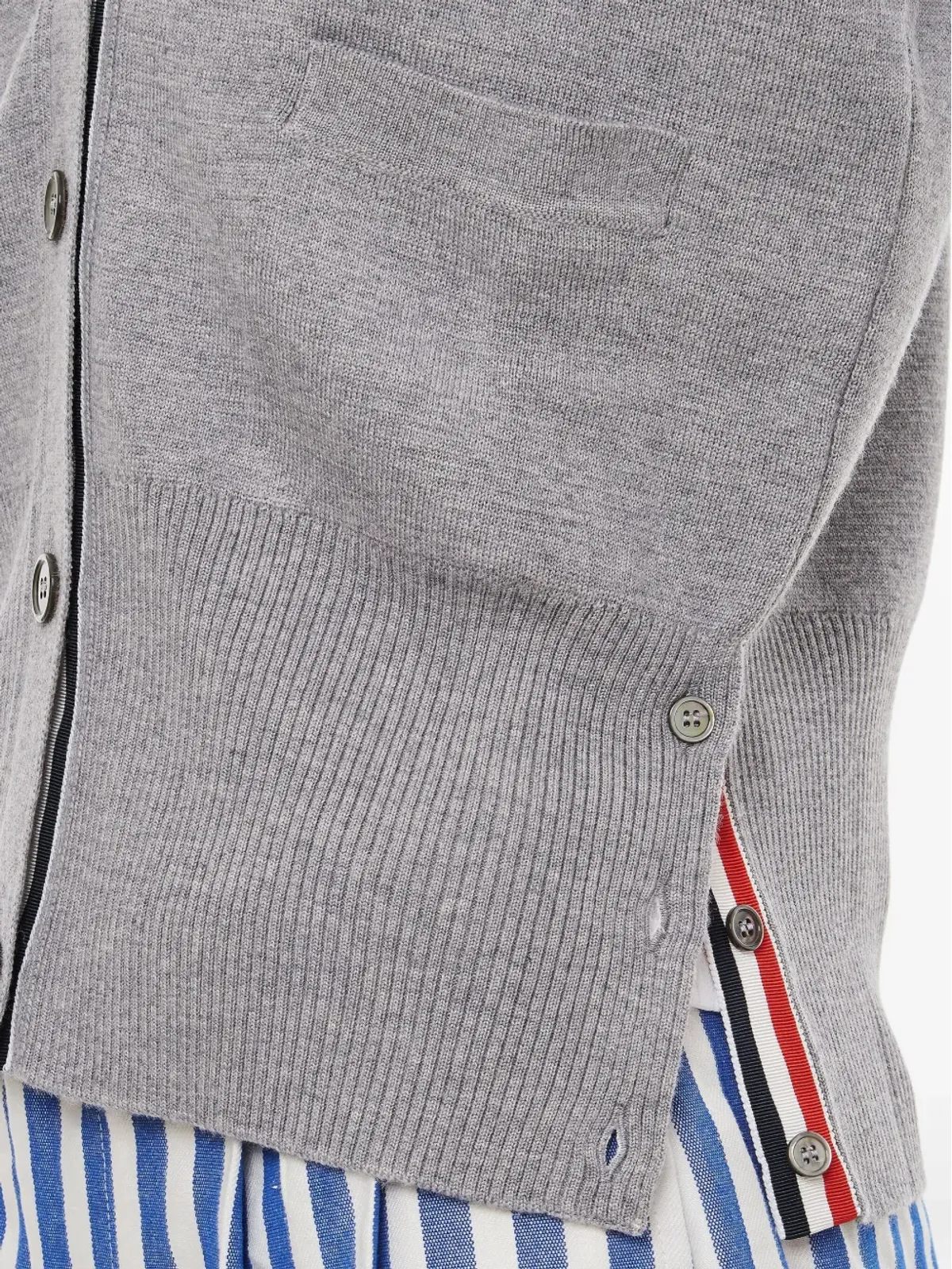 Thom Browne 4バー・ミラノ・ステッチ カーディガン - 画像4