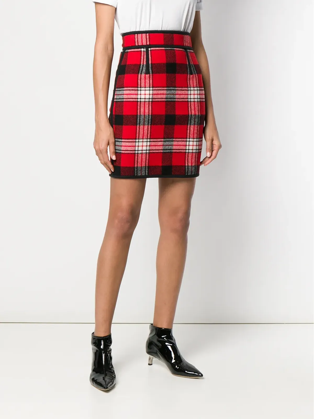 DSQUARED2 チェック柄ペンシルスカート - 画像3