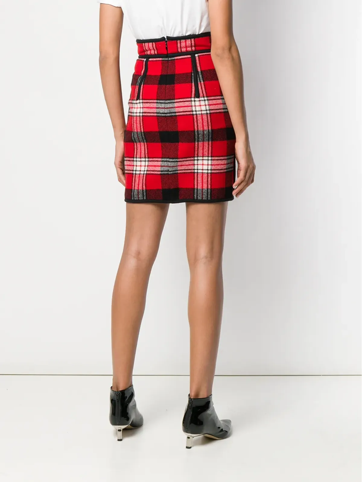 DSQUARED2 チェック柄ペンシルスカート - 画像4