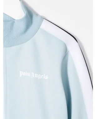 Palm Angels Kids サイドストライプ トラックジャケット - ブルー - サムネイル3