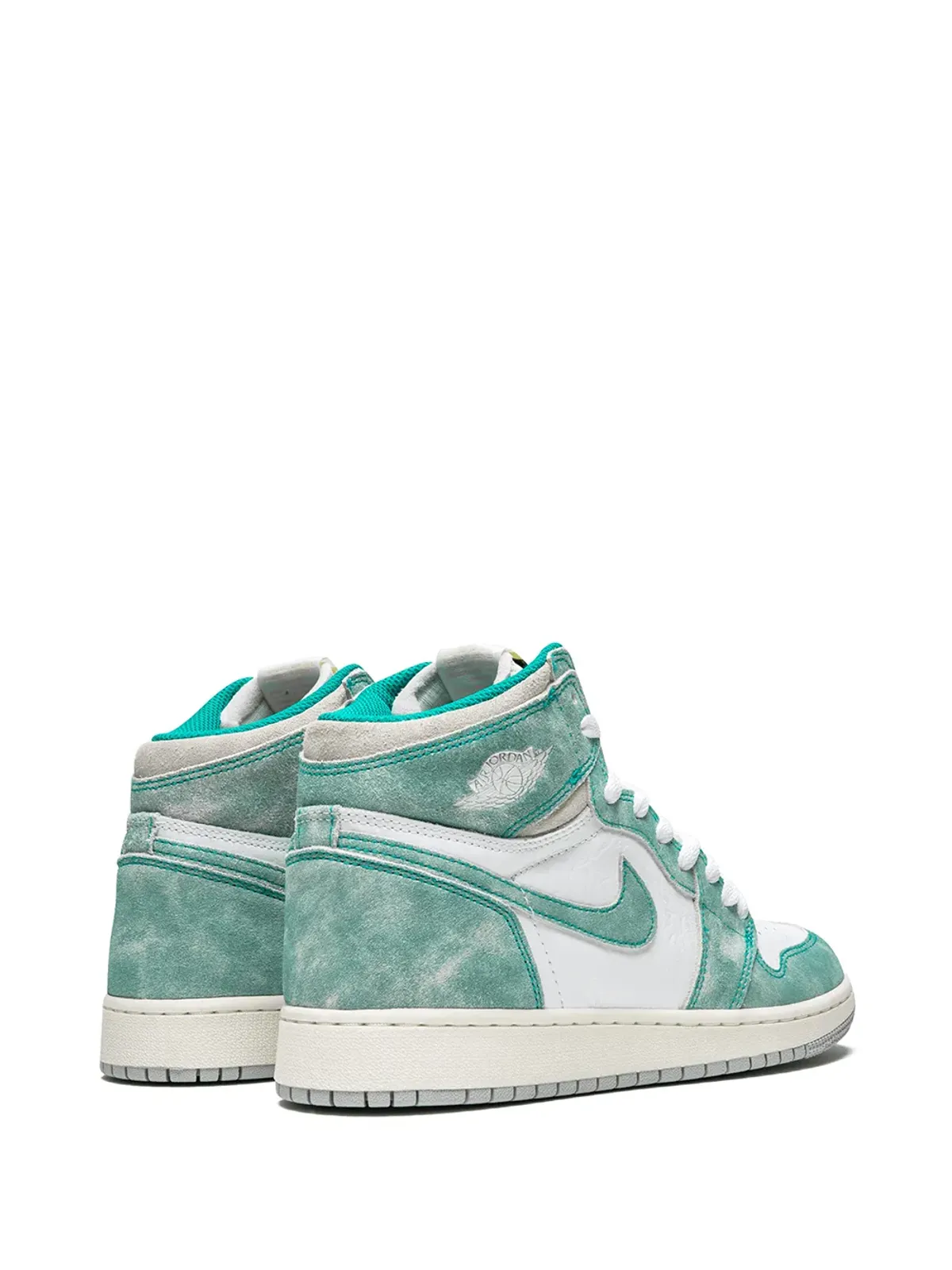 Jordan Kids エア ジョーダン 1 レトロ ハイ OG Turbo Green スニーカー - 画像3