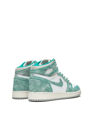 Jordan Kids エア ジョーダン 1 レトロ ハイ OG Turbo Green スニーカー - サムネイル3