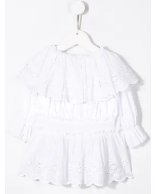 Dolce & Gabbana Kids ブロderie anglaise ブラウス - サムネイル2