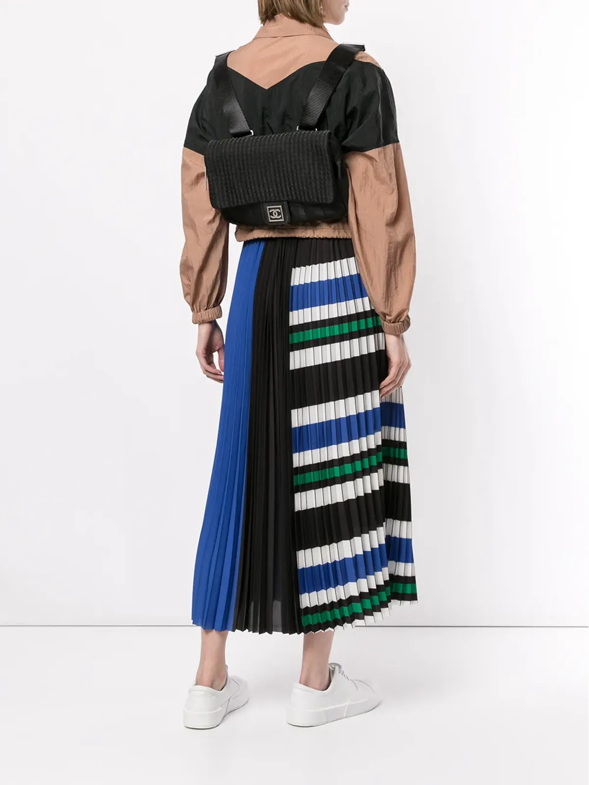 CHANEL ビンテージ スポーツライン チョコバー バックパックバッグ - 画像2