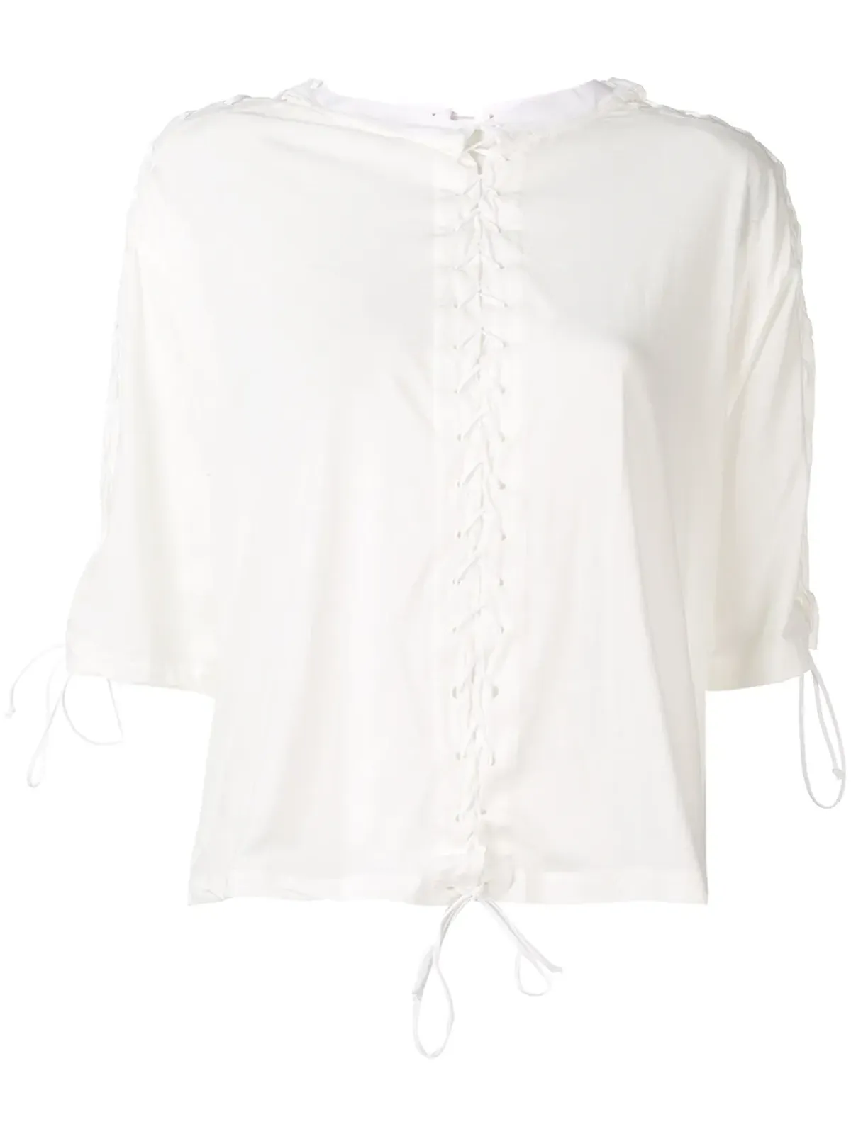 UNRAVEL PROJECT レースアップTシャツ - 画像1
