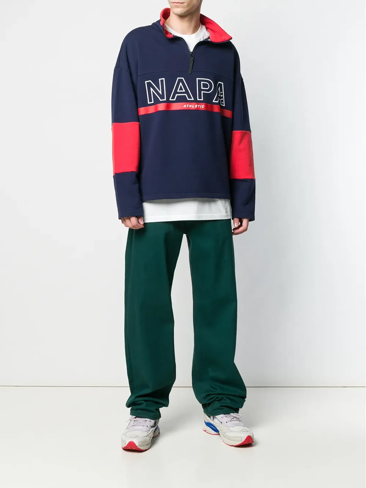 Napapijri ロゴプリント フリース プルオーバー - ブルー - 画像2