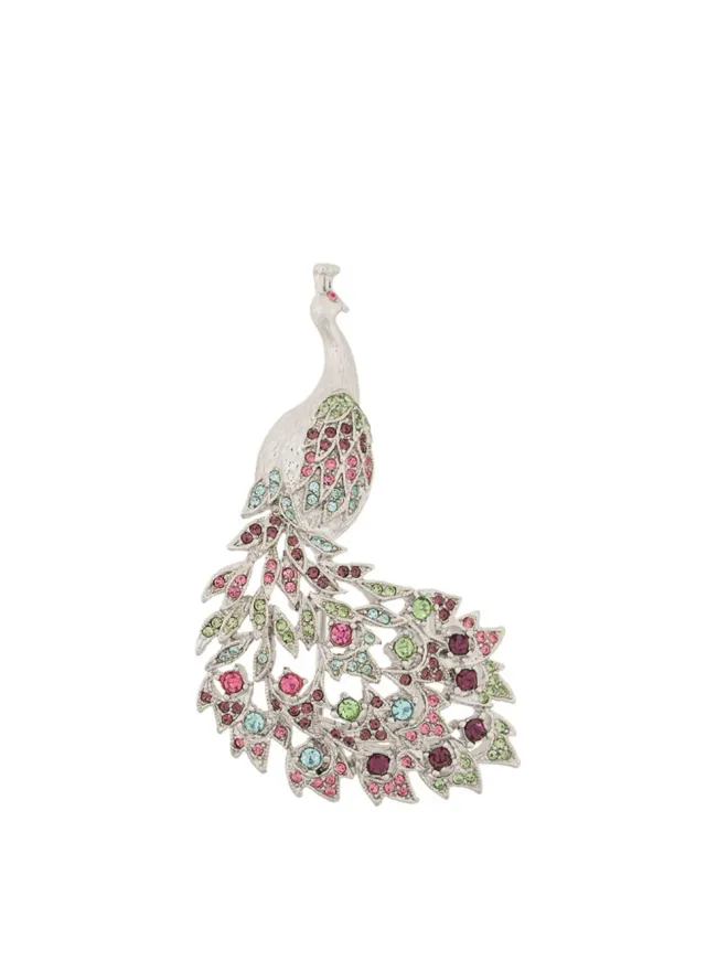 Susan Caplan Vintage Susan Caplan Vintage 1980年代 シルバープレート D'Orlan Peacock ブローチの商品画像
