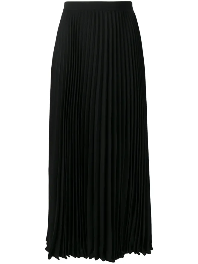 Valentino Garavani Valentino Garavani プリーツミディスカートの商品画像