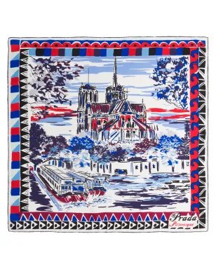 Prada Pittoresque Paris プリントスカーフ - サムネイル3