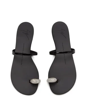 Giuseppe Zanotti リングクリスタル装飾サンダル - サムネイル3