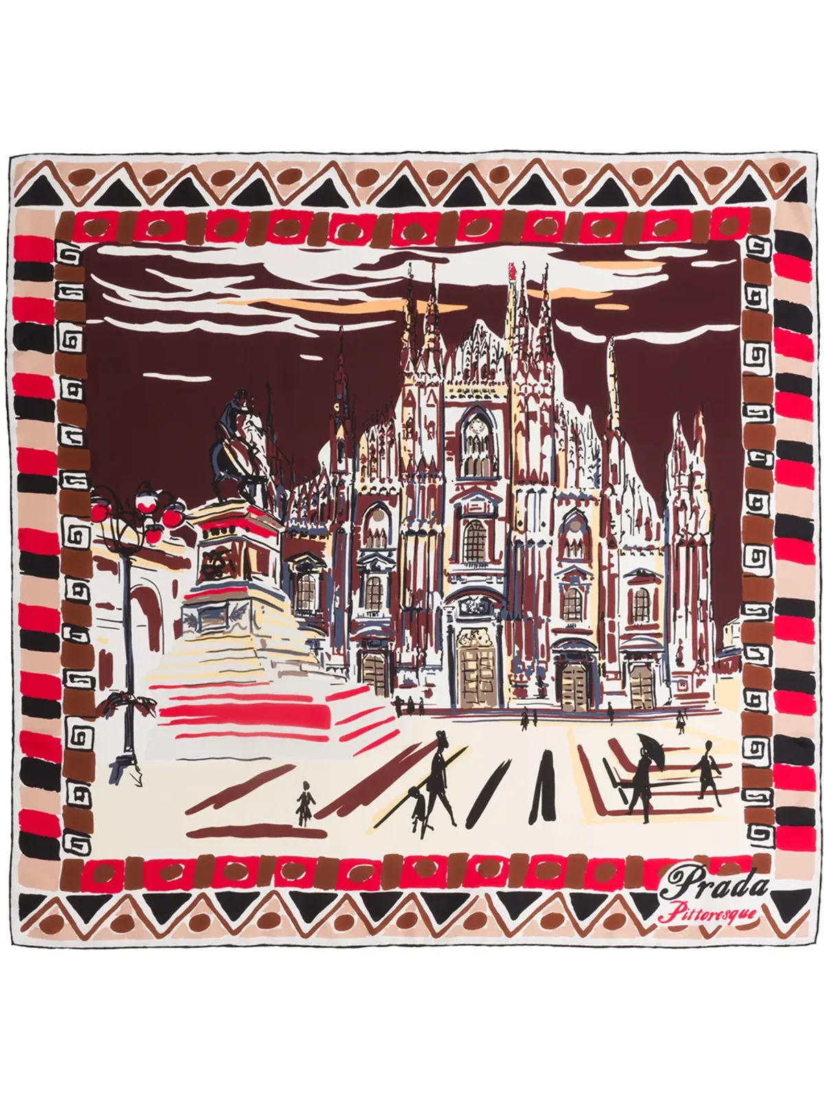 Prada ピットレスク ミラノ シルクファルード - 画像2