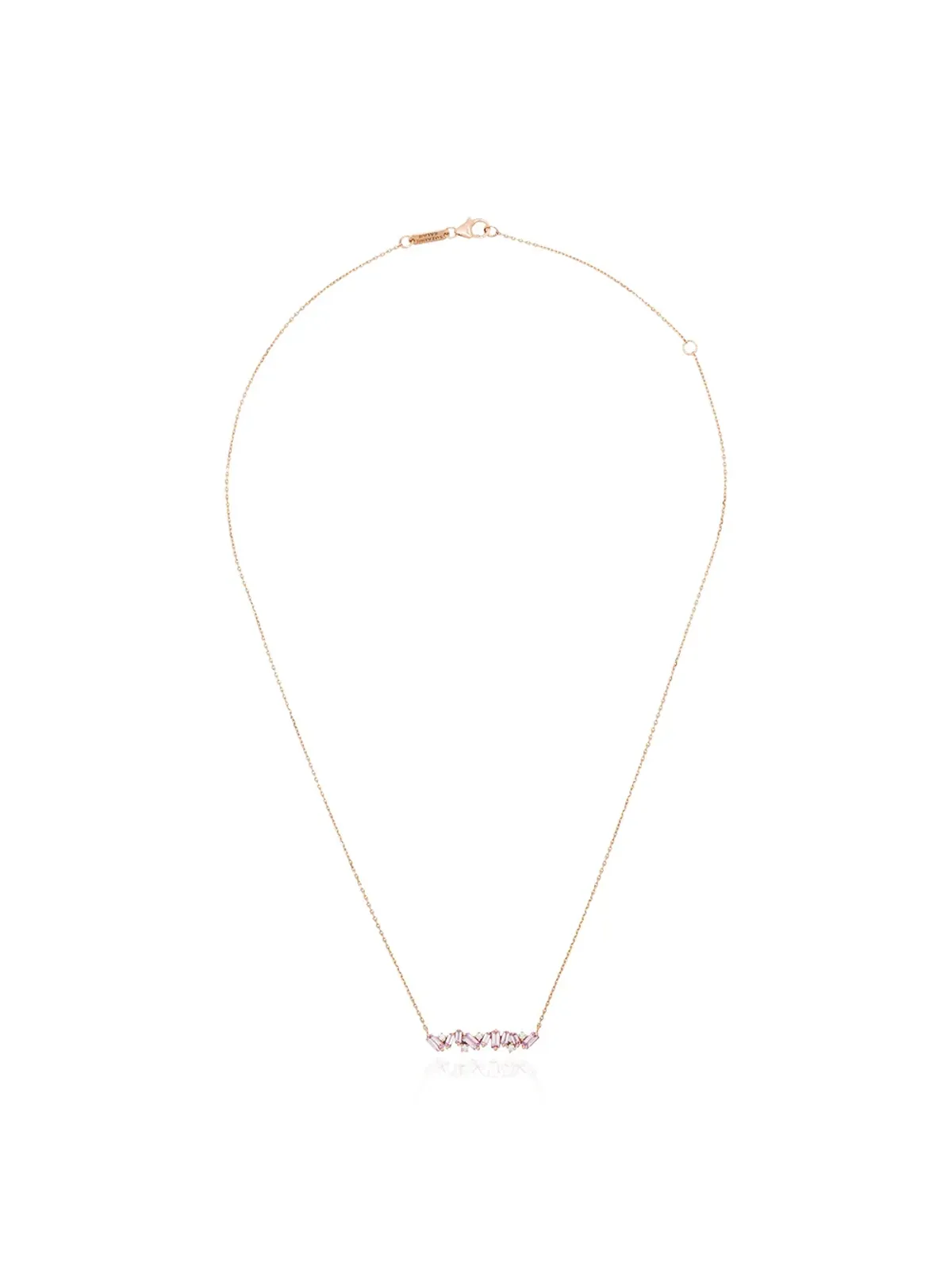 Suzanne Kalan 18K ローズゴールド サファイア バーネックレス - 画像1