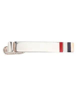 Thom Browne ストライプタイクリップ - Silver - サムネイル1