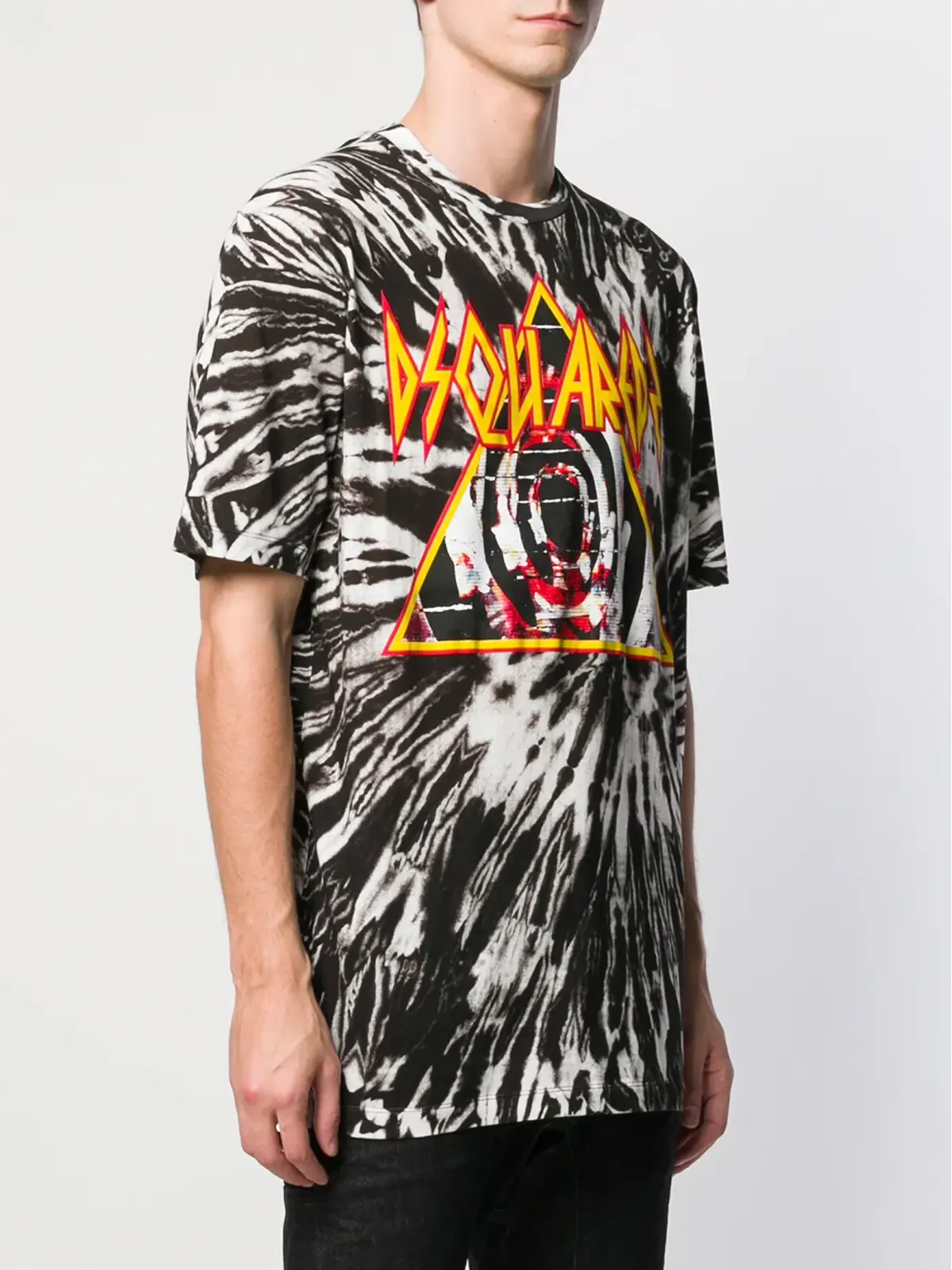 DSQUARED2 タイダイプリントTシャツ ブラウン - 画像3