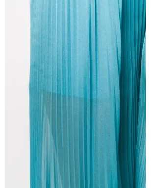 Alberta Ferretti プリーツ加工のワイドレッグパンツ - ブルー - サムネイル5