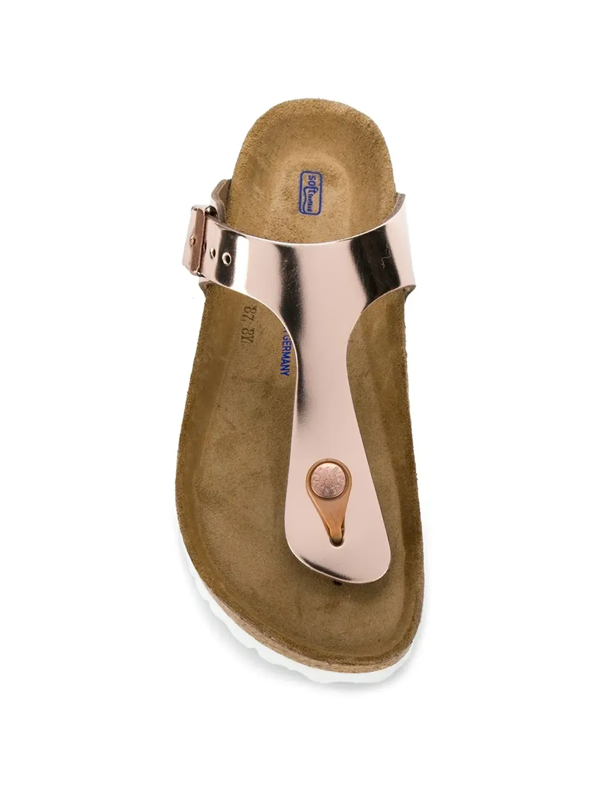 Birkenstock メタリック トングストラップサンダル - ピンク - 画像4