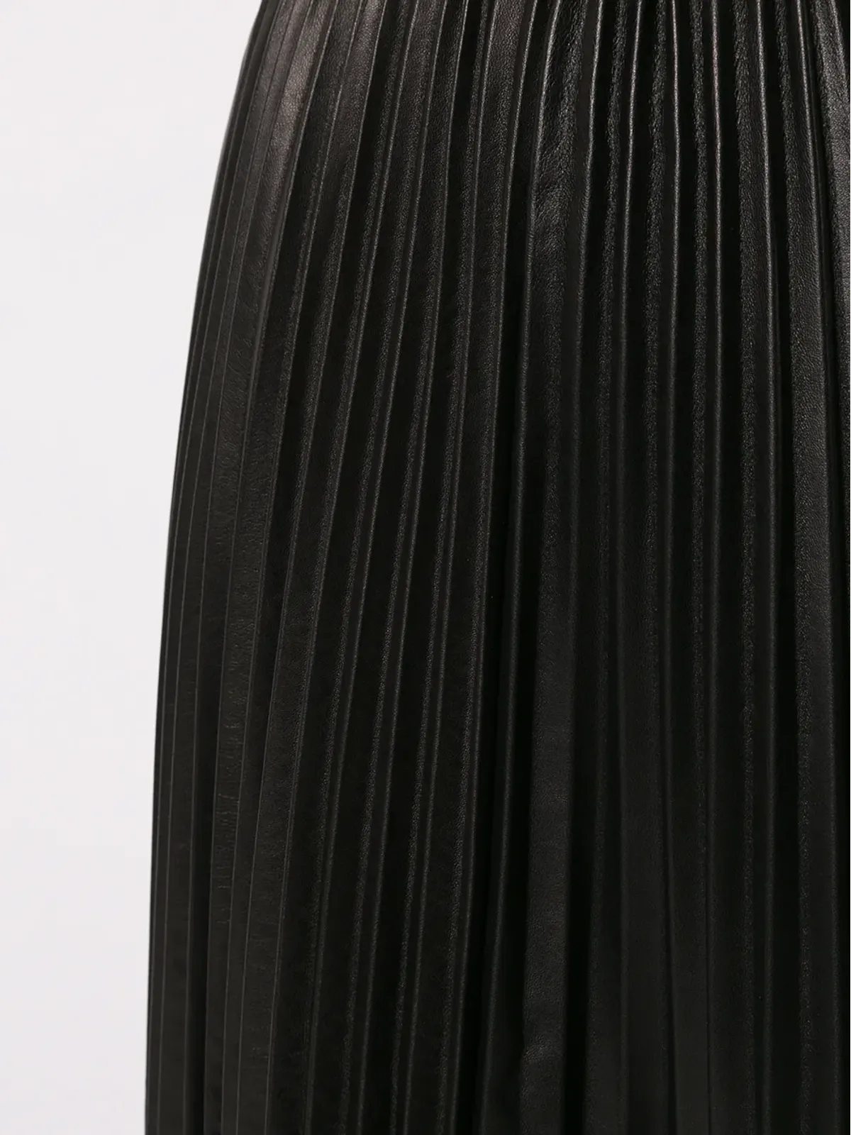 Valentino Garavani プリーツレザースカート - 画像5