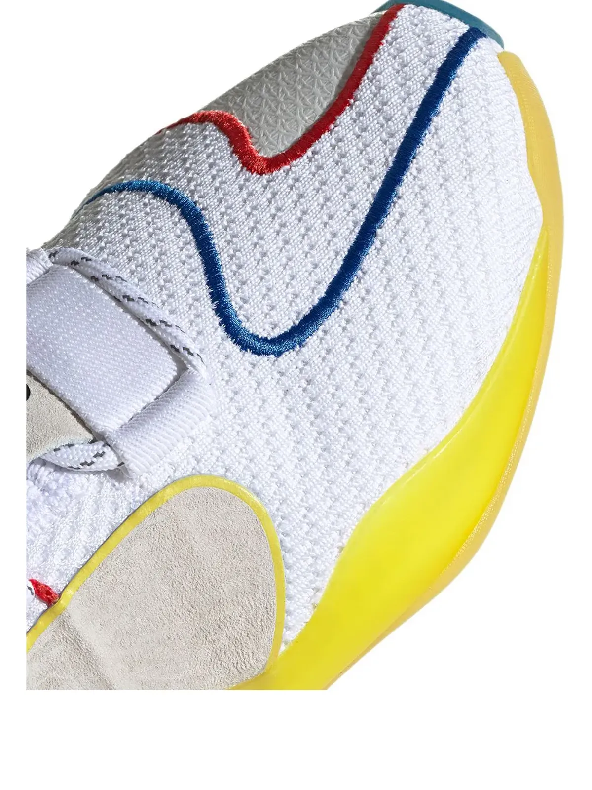 adidas x Pharrell Crazy BYW LVL X ホワイト スニーカー - 画像3