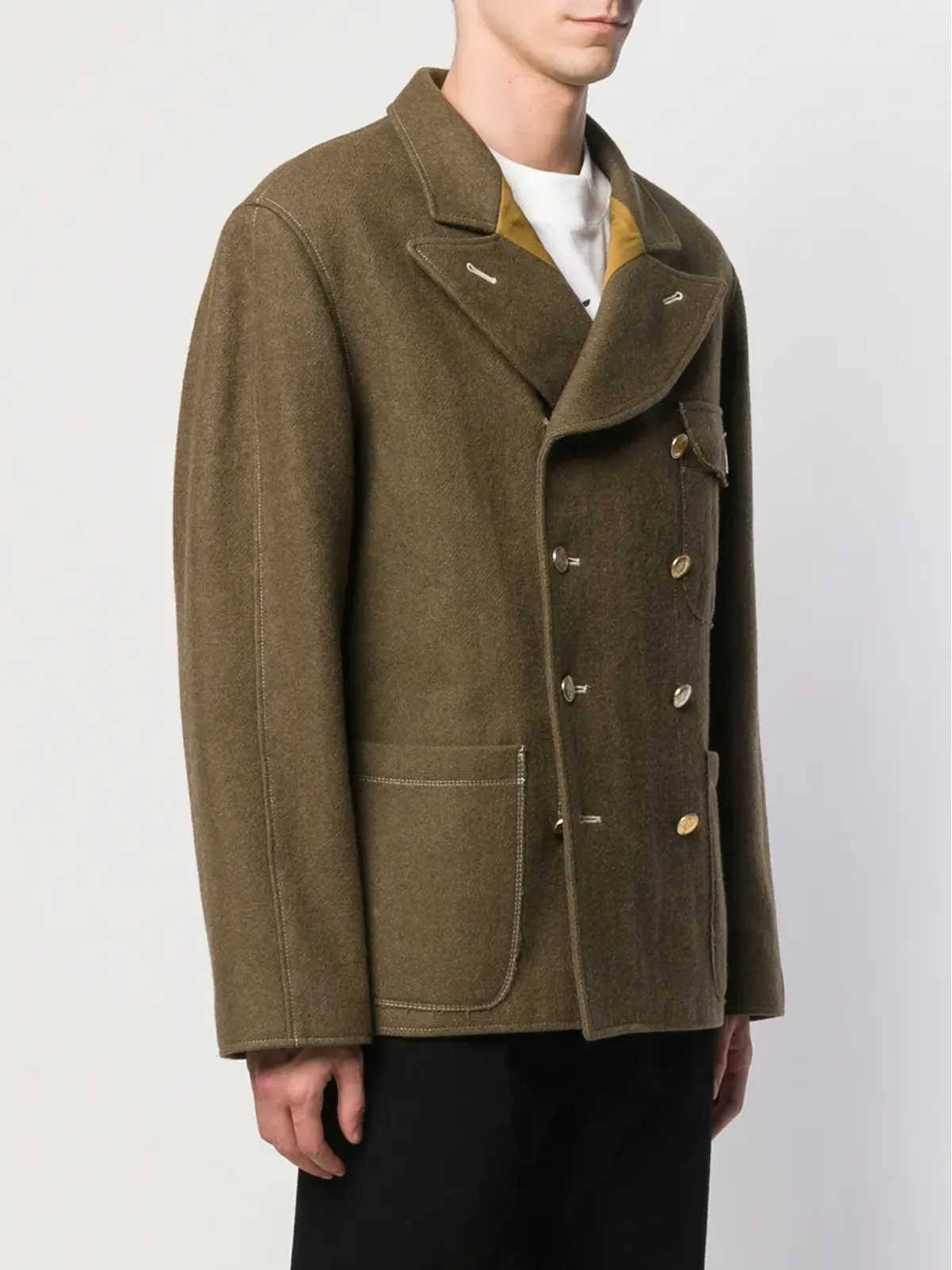 Jean Paul Gaultier ビンテージ 'Junior Gaultier' コート グリーン - 画像3