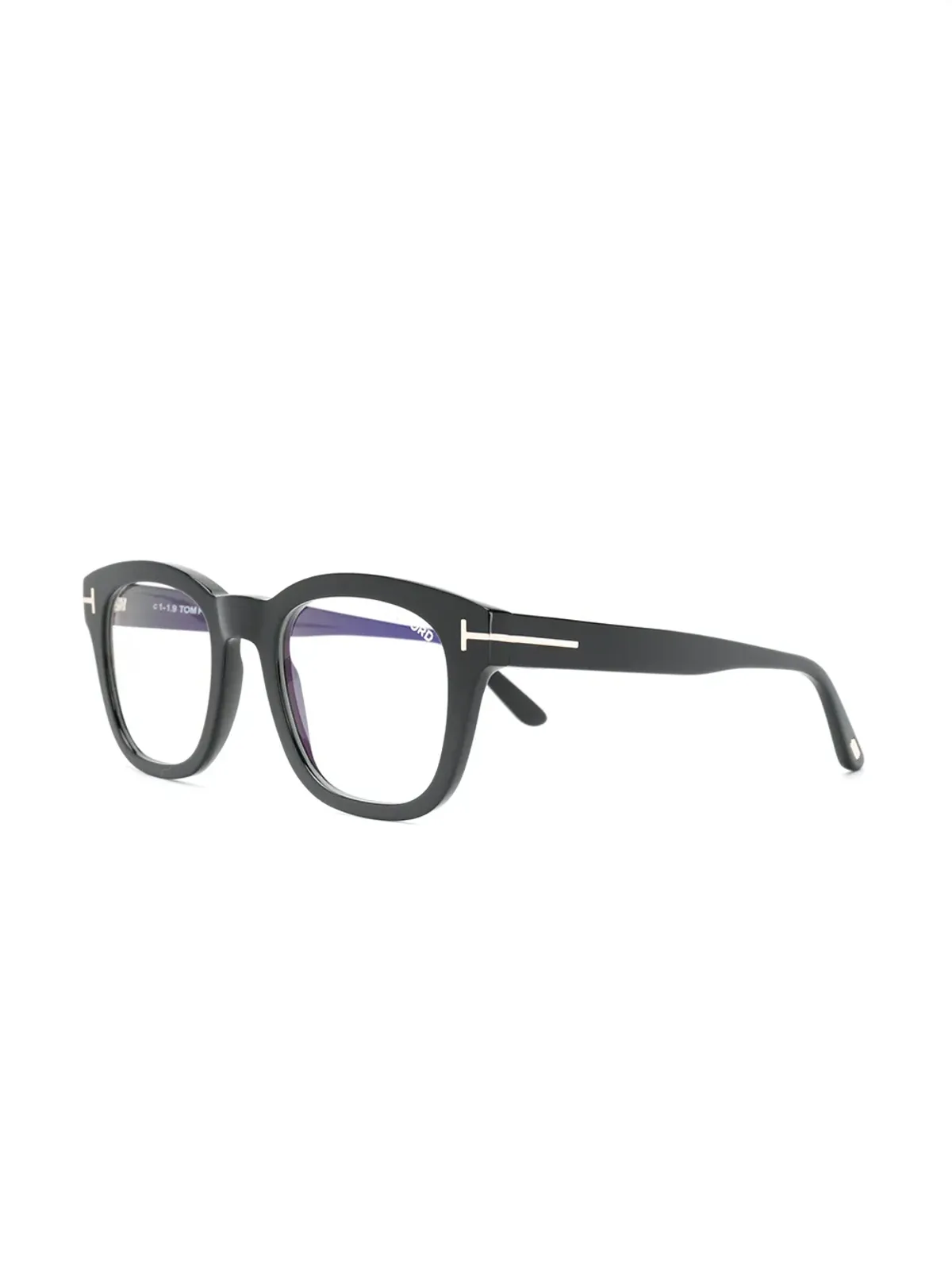 TOM FORD Eyewear ブロックソフトスクエア眼鏡 - ブラック - 画像2