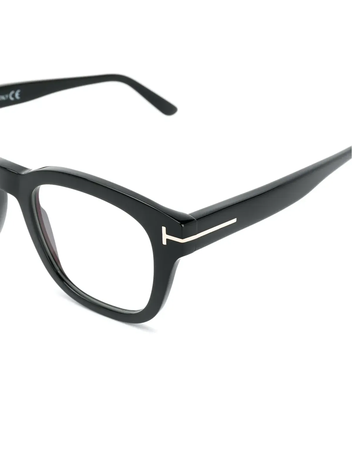 TOM FORD Eyewear ブロックソフトスクエア眼鏡 - ブラック - 画像3