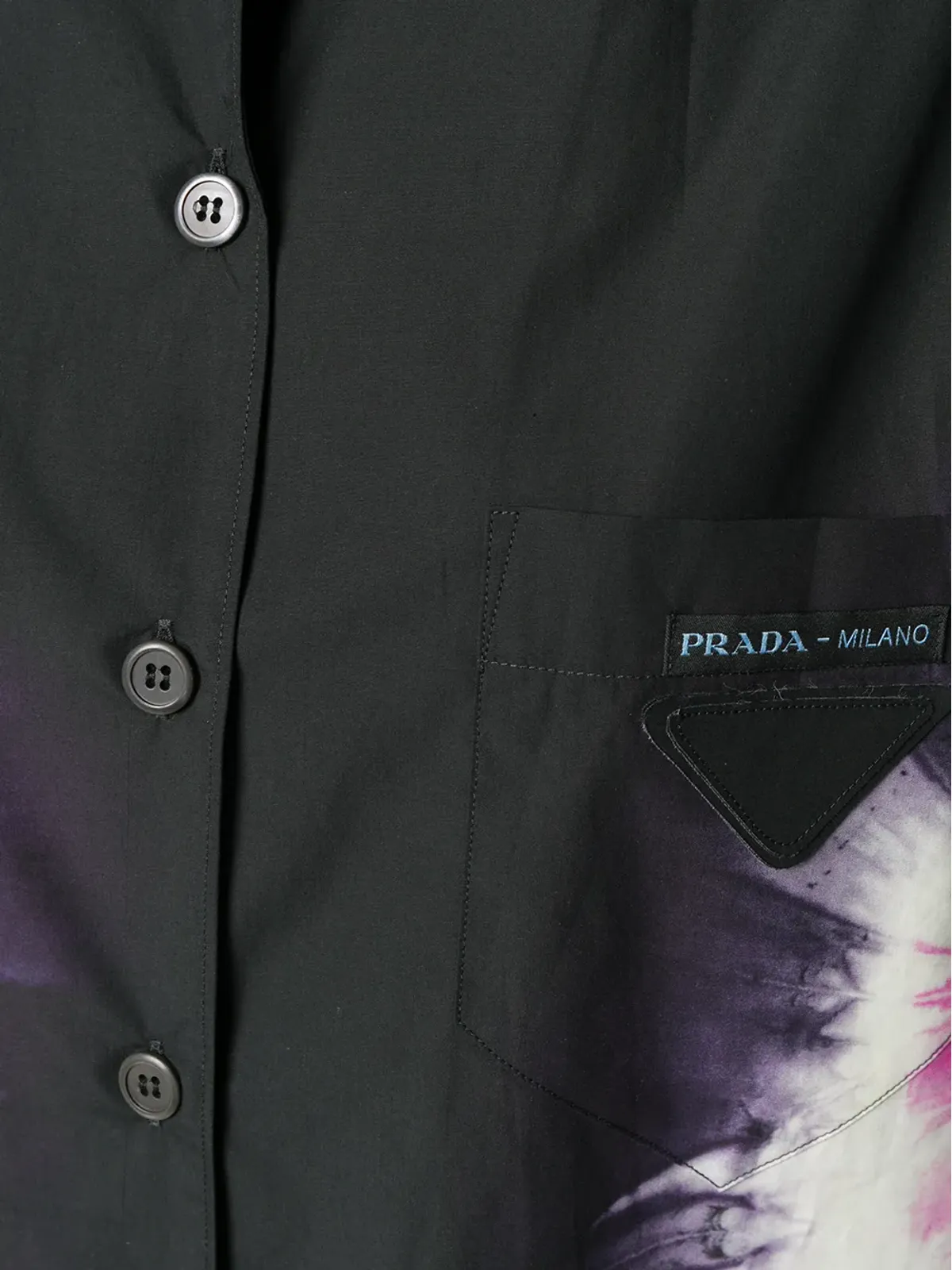 Prada オーバーサイズ タイダイ シャツ - 画像5