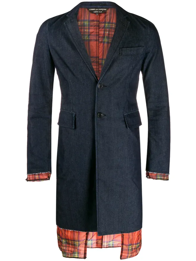 Comme Des Garçons Pre-Owned Comme Des Garçons Pre-Owned レイヤードスリムデニムジャケット（ブルー）の商品画像