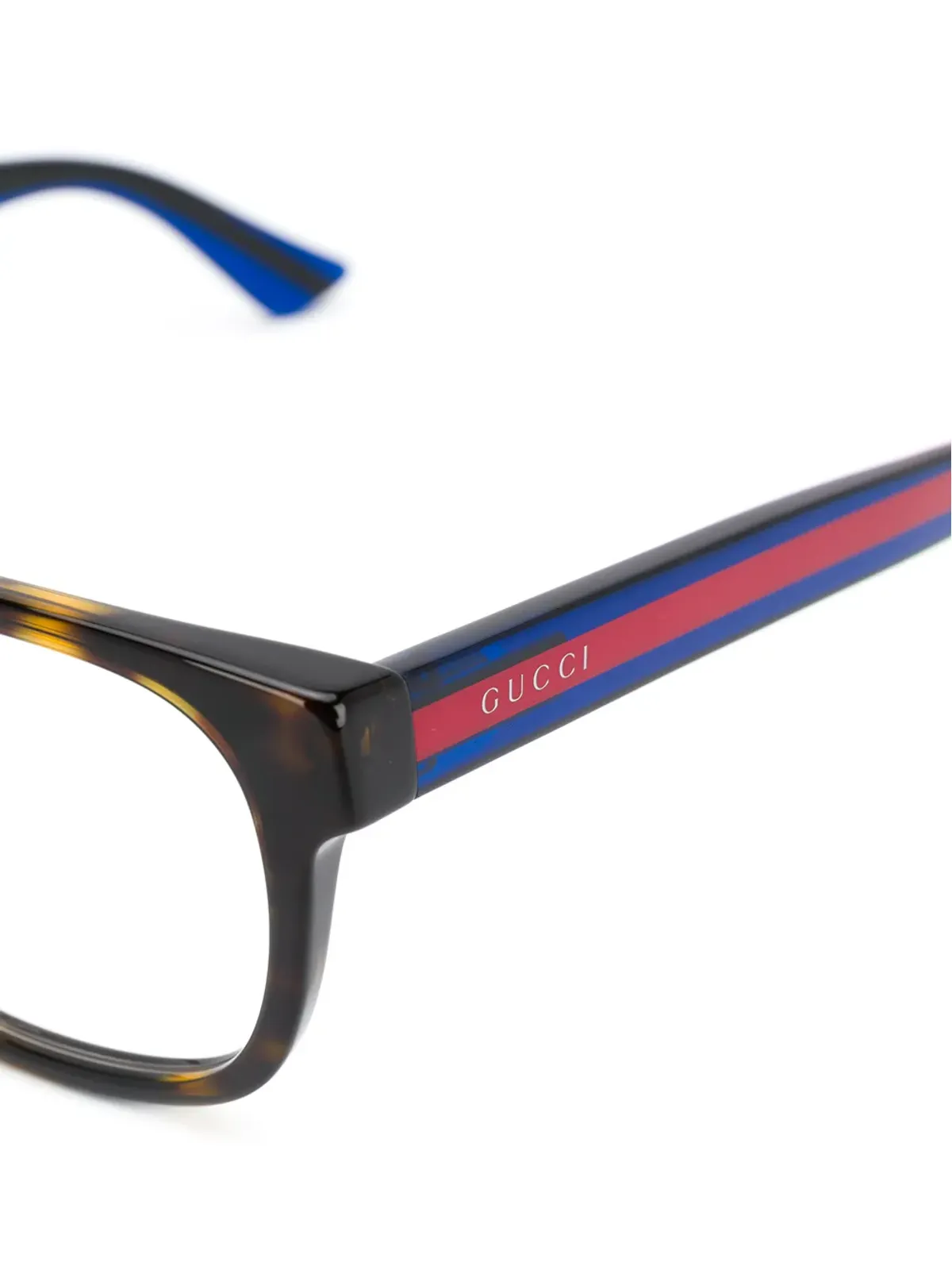 Gucci Eyewear スクエアフレーム眼鏡 - ブラウン - 画像3