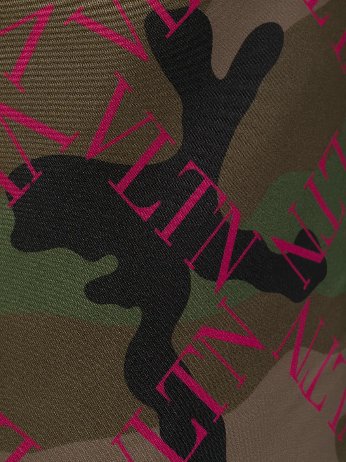 Valentino Garavani 迷彩柄 ドローストリングバックパック - 画像4