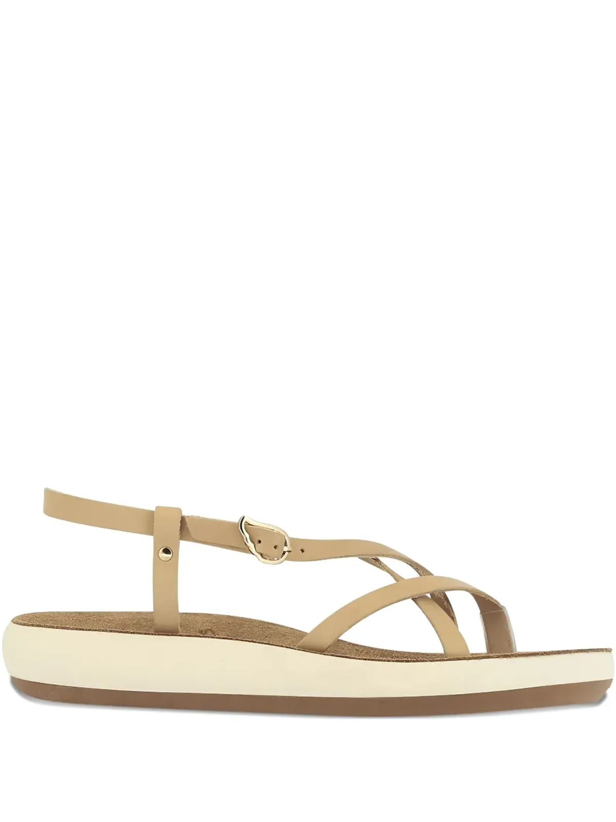 Ancient Greek Sandals レザー クロスストラップ サンダル - 画像1