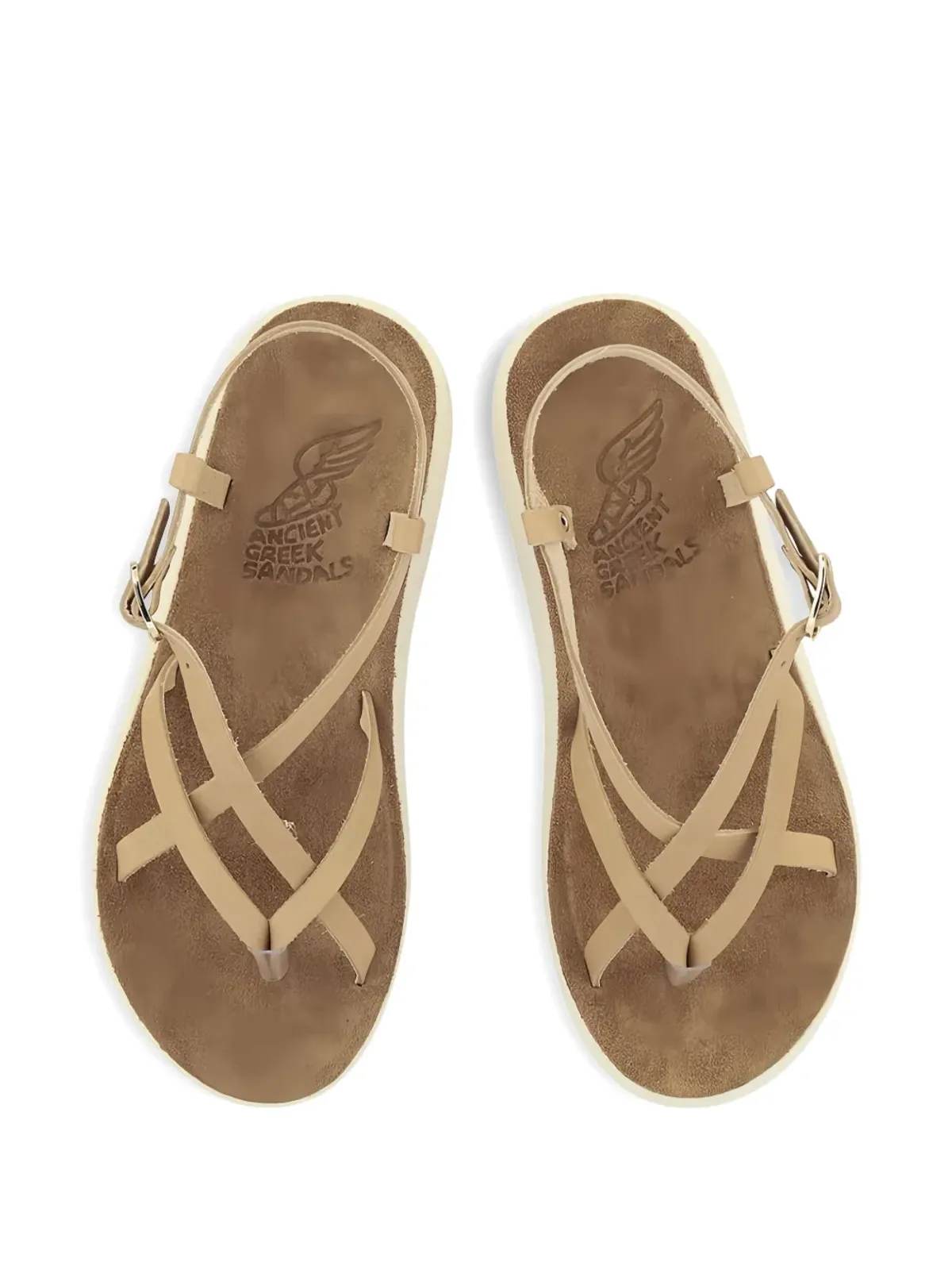 Ancient Greek Sandals レザー クロスストラップ サンダル - 画像3