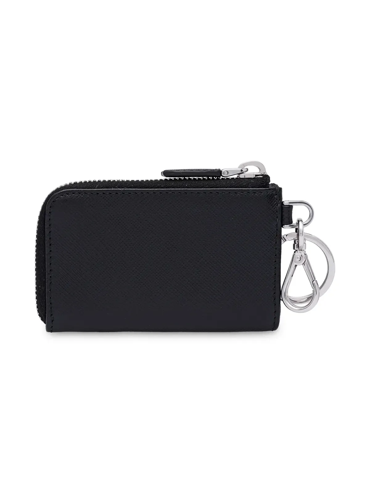 Prada レザー ポーチ型キーチェーンウォレット - 画像2