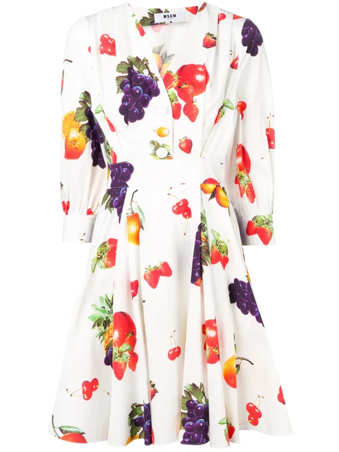 MSGM MSGM フルーツプリントドレスの商品画像