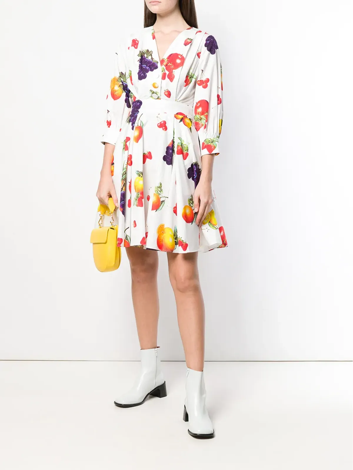 MSGM フルーツプリントドレス - 画像2