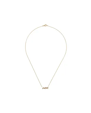 Daou 18kt イエローゴールド Kisses ダイヤモンド ネックレス - サムネイル1