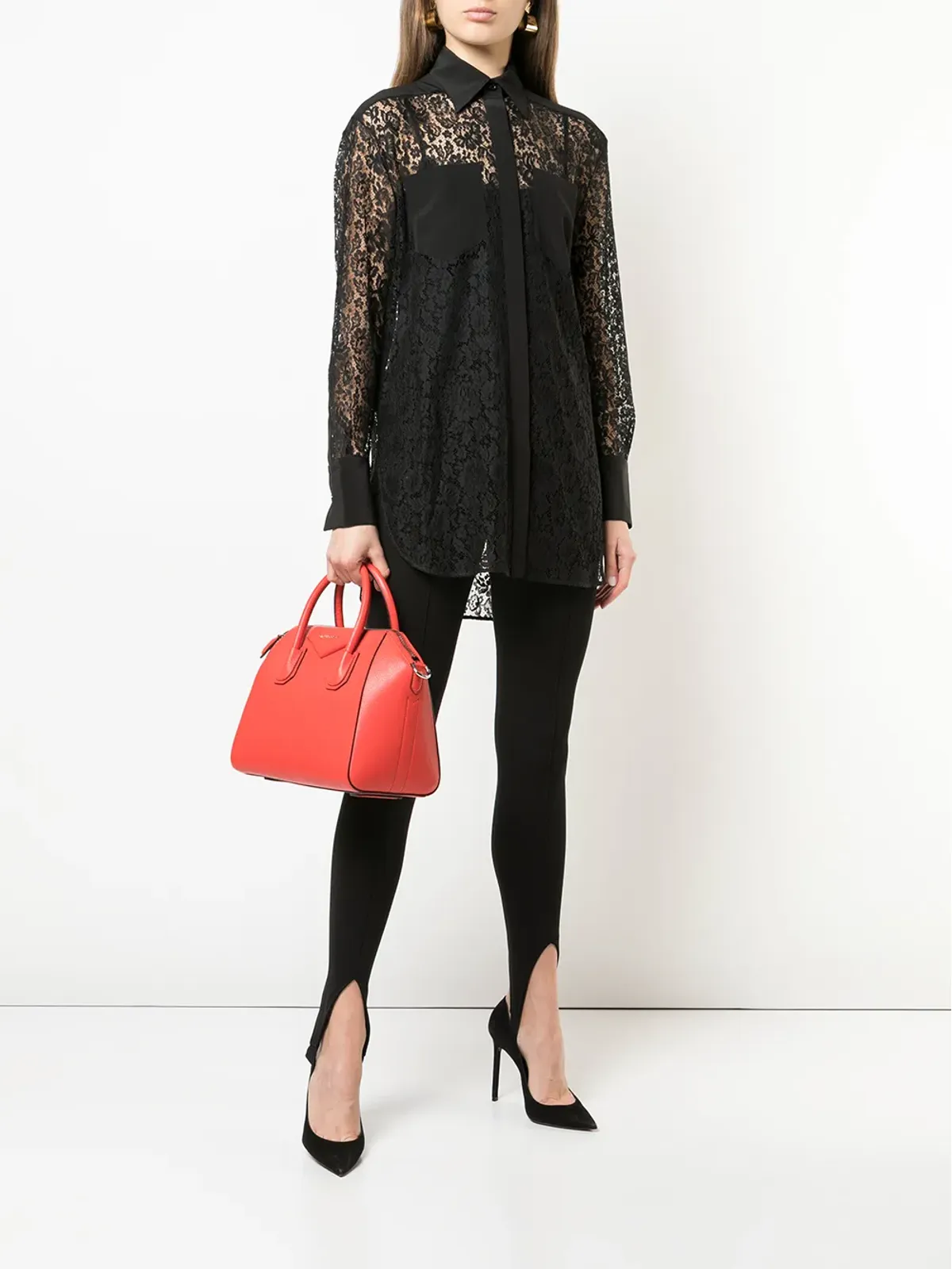 Givenchy スキニースティラップトラウザー ブラック - 画像2