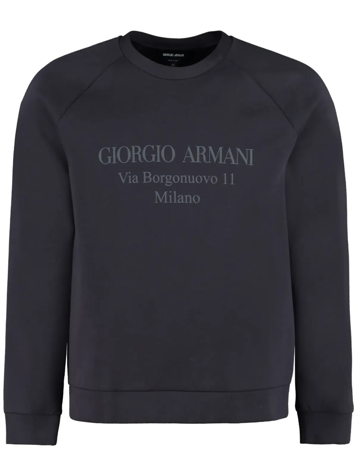 Giorgio Armani ロゴプリント コットンブレンド スウェットシャツ - 画像1