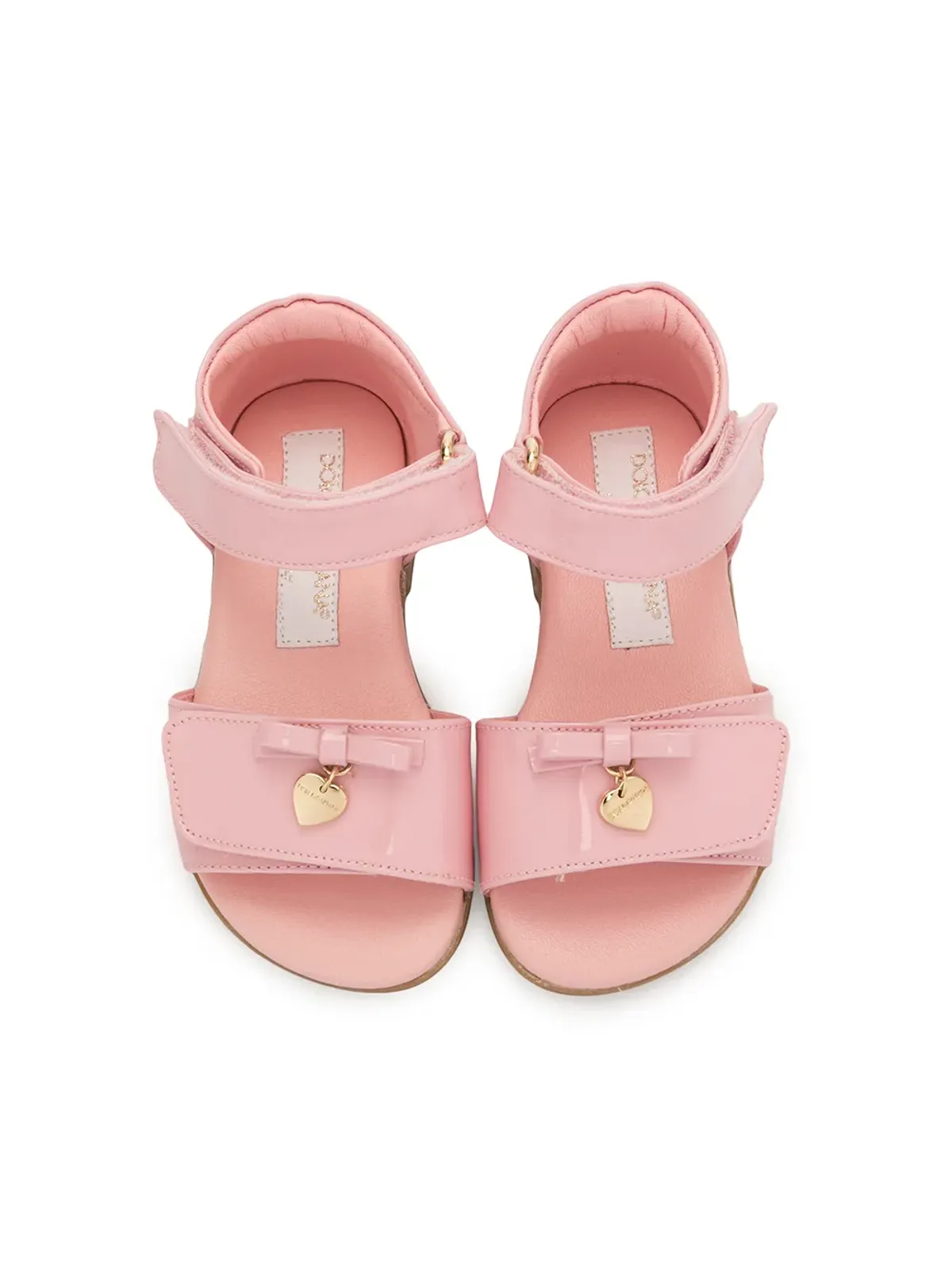 Dolce & Gabbana Kids Tストラップ ボウサンダル - ピンク - 画像3