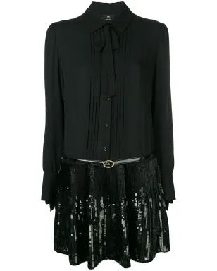 Elisabetta Franchi スパンコール付きシャツドレス - ブラック - サムネイル1