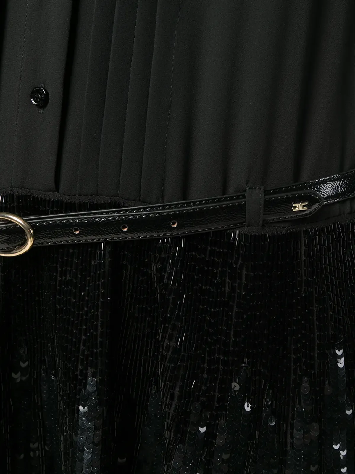 Elisabetta Franchi スパンコール付きシャツドレス - ブラック - 画像5