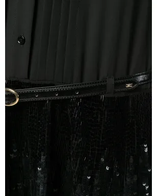 Elisabetta Franchi スパンコール付きシャツドレス - ブラック - サムネイル5