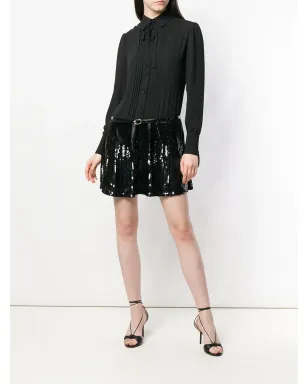 Elisabetta Franchi スパンコール付きシャツドレス - ブラック - サムネイル2
