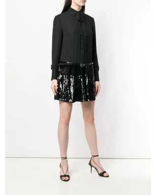Elisabetta Franchi スパンコール付きシャツドレス - ブラック - サムネイル3