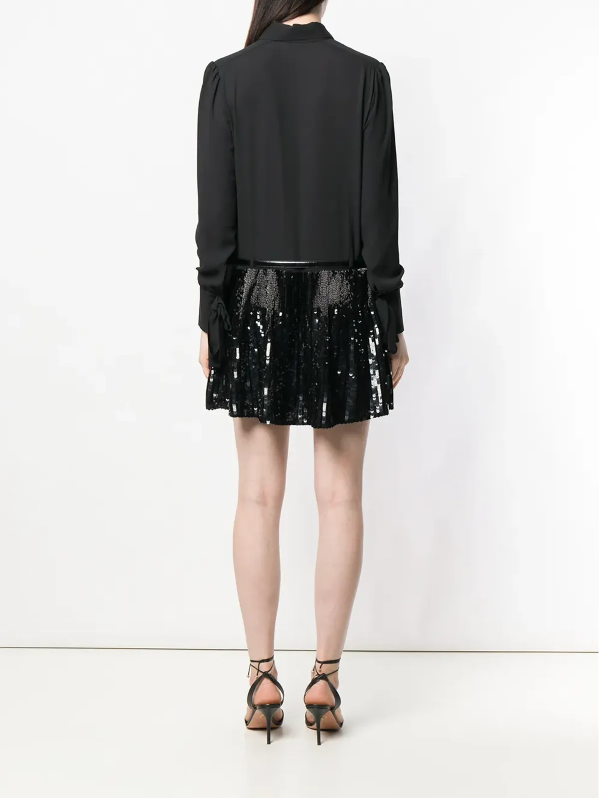 Elisabetta Franchi スパンコール付きシャツドレス - ブラック - 画像4