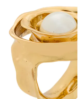 Coup De Coeur Wild Rose Pearl ring - Gold - サムネイル3
