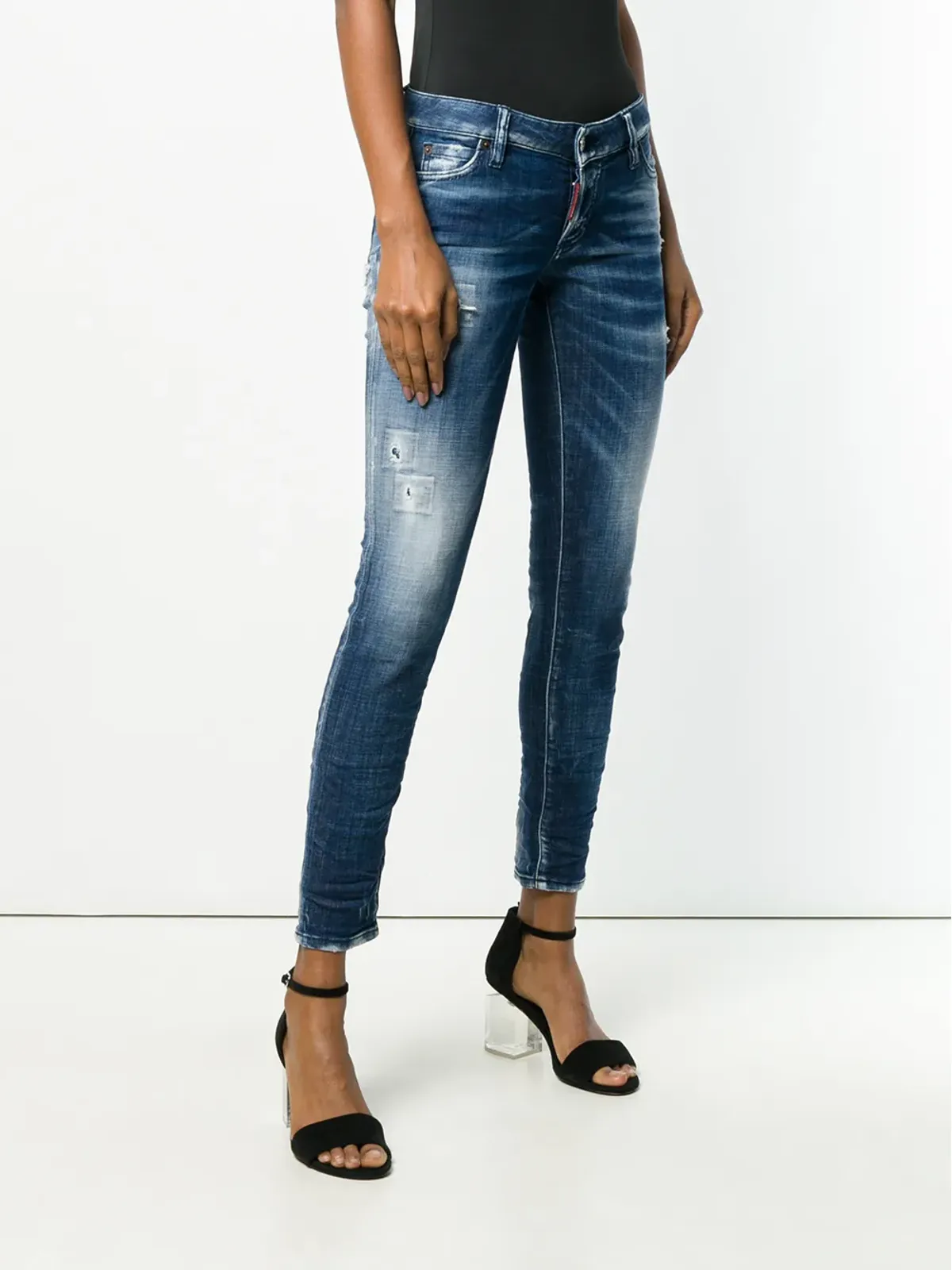 DSQUARED2 ダメージ加工デニムスキニージーンズ - 画像3
