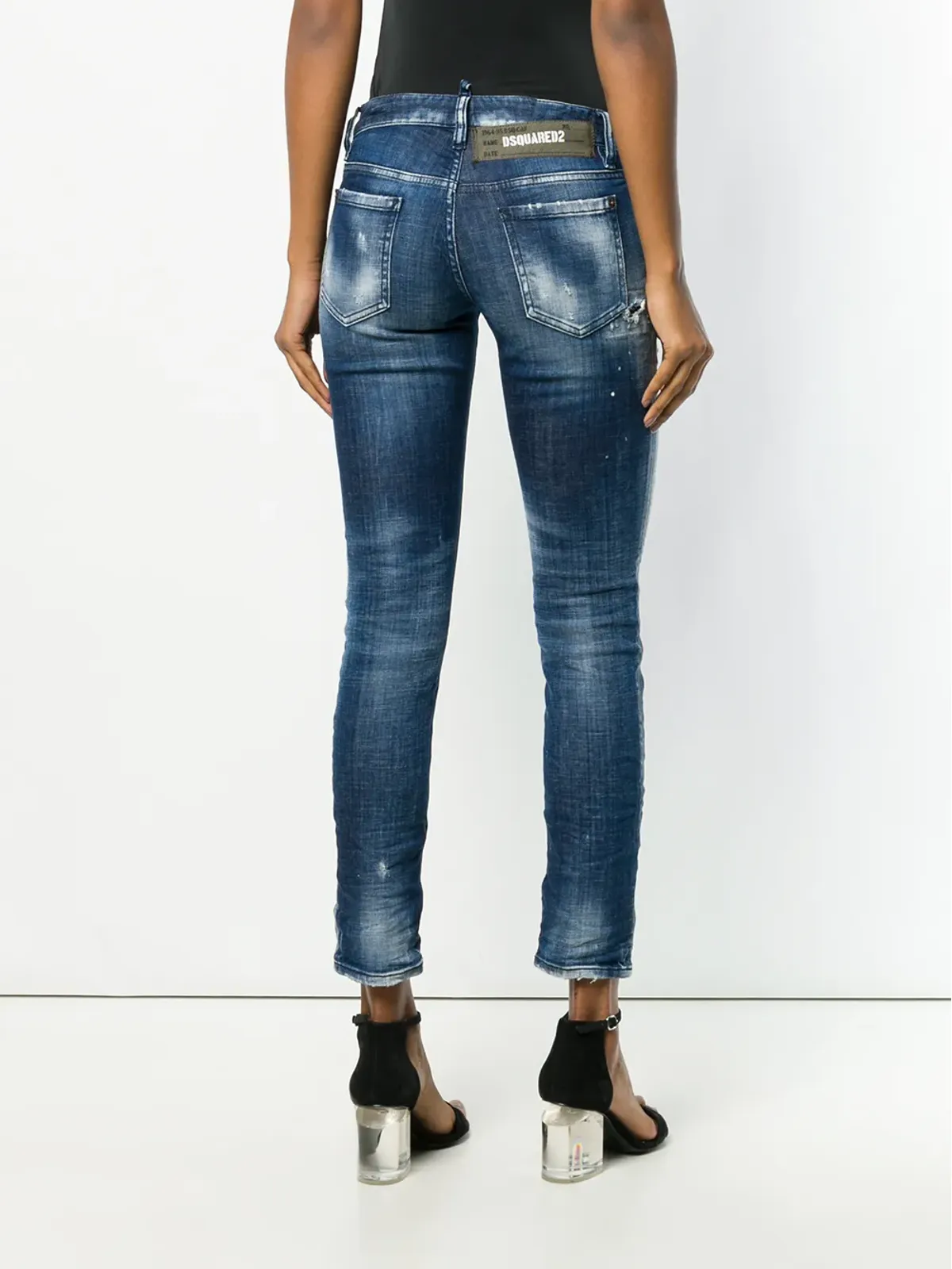 DSQUARED2 ダメージ加工デニムスキニージーンズ - 画像4