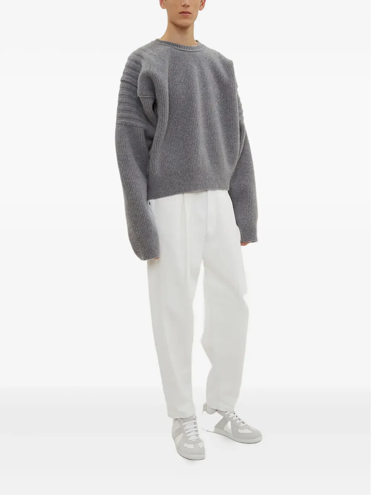 Hed Mayner コットン ドロップクロッチパンツ - 画像2