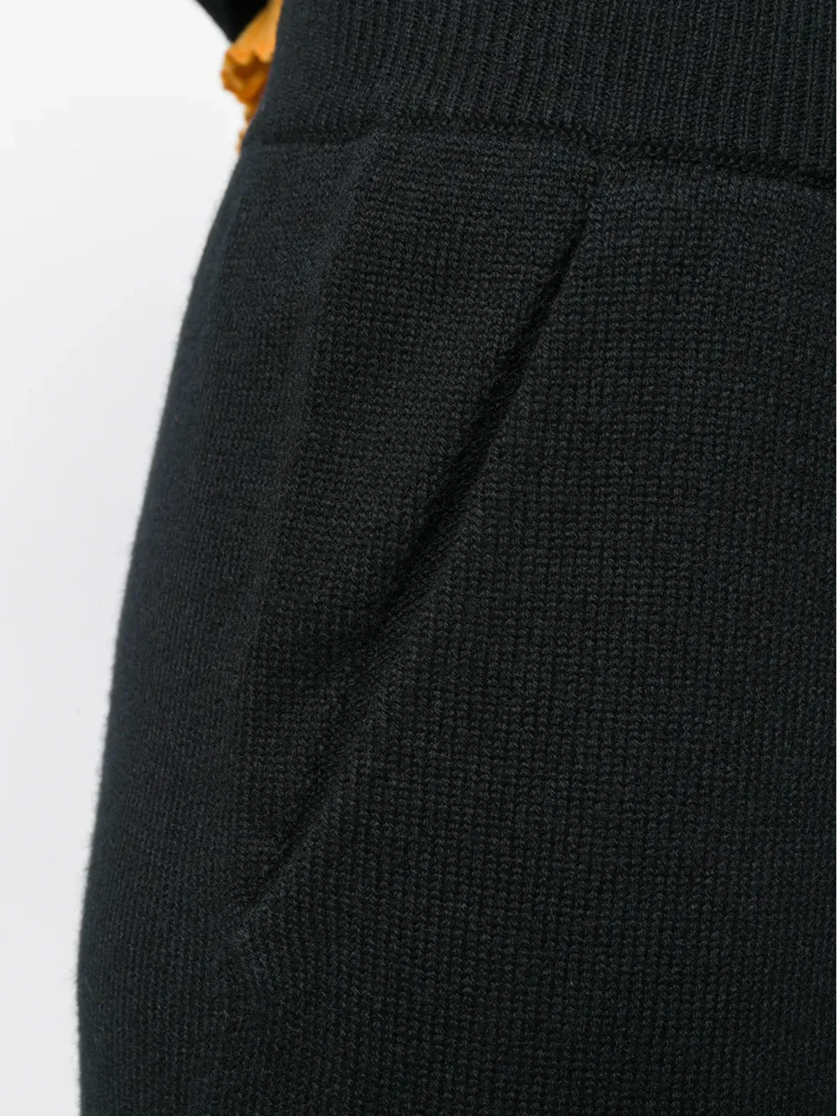 Barrie ニットフレアパンツ - ブラック - 画像5