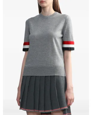 Thom Browne RWBストライプ クルーネック メリノトップ - サムネイル3